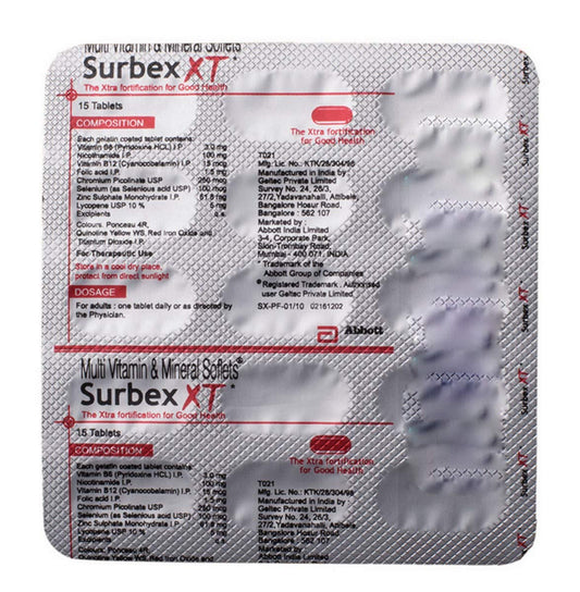 Surbex XT - Strip of 15 Tablets