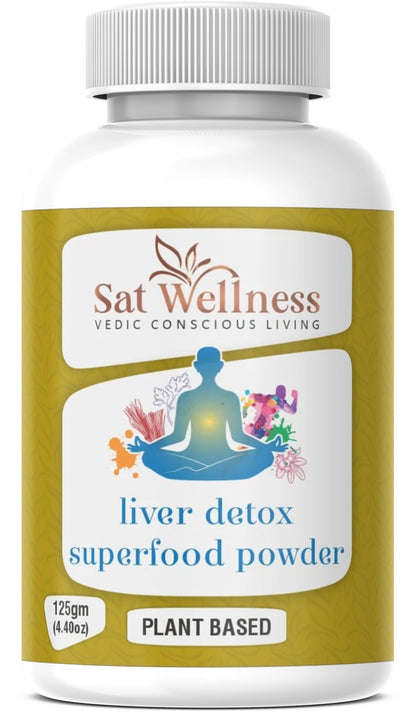 Sat Wellness Liver Detox Superfood Powder Herbal Supplements For Personal Health Care Improvement
