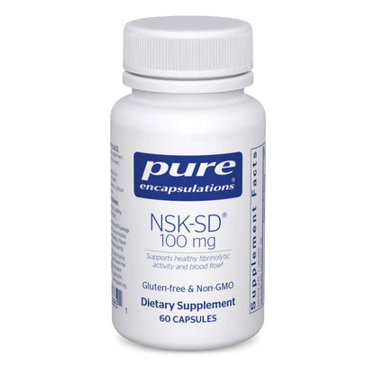 Pure Encapsulations - NSK-SD - Nattokinase 100 mg - Enzymes to Promote Healthy Blood Flow, Circulation, and Blood Vessel Function* - 60 Capsules