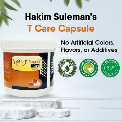 Hakim Suleman's T Care Capsule – Immunity Booster & Energy Support, Ayurvedic Herbal Supplement - 45 Capsules