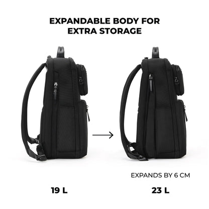 MOKOBARA Overnighter 23L Laptop Backpack 16 Inch Office Travel Black