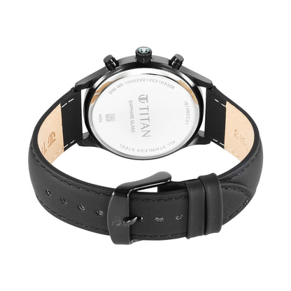 Titan Sapphire Multifunction Quartz Analog with Day and Date Green Dial- image 5