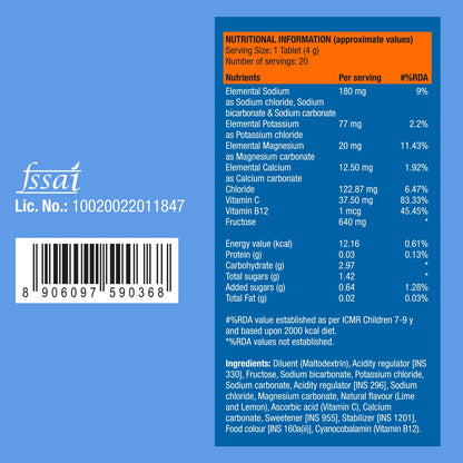 FAST&UP Reload Effervescent Hydration Tablets (Lime & Lemon)- image 4