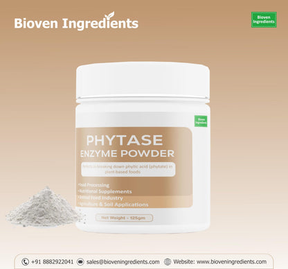 Bioven Ingredients Phytase Enzyme Powder Feed Grade/ Food Grade for Food Processing, Poultry,Swine,Ruminants & Aquaculture,Improved Nutrient Absorption, Enhanced Digestibility & Enhanced Nutritional Value