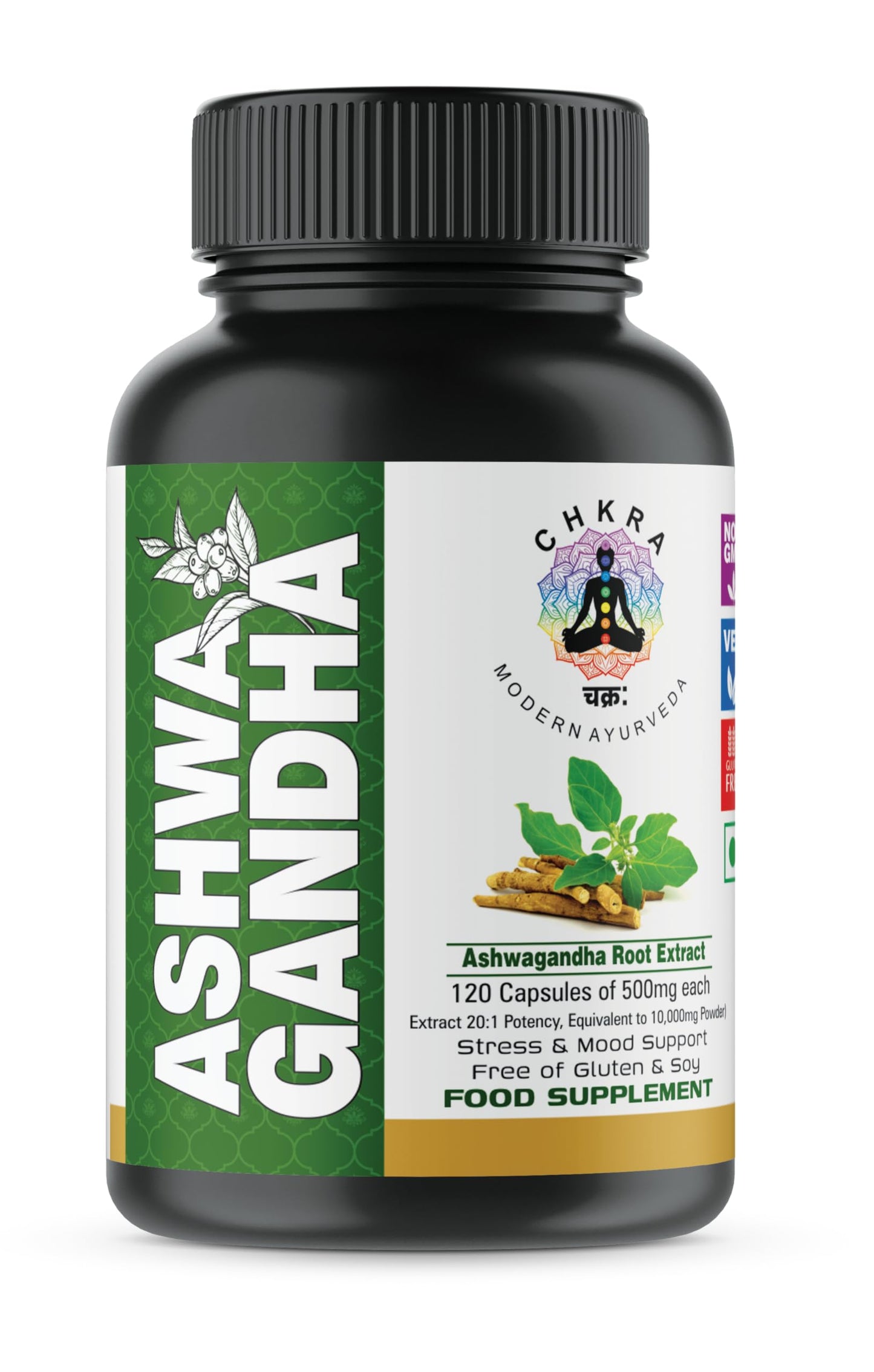 MUFASA Organic Ashwagandha 1000 mg - 90 Vegan Capsules - Pure Organic Ashwagandha Powder and Root Extract Capsules - Stress Relief, Mood Enhancer