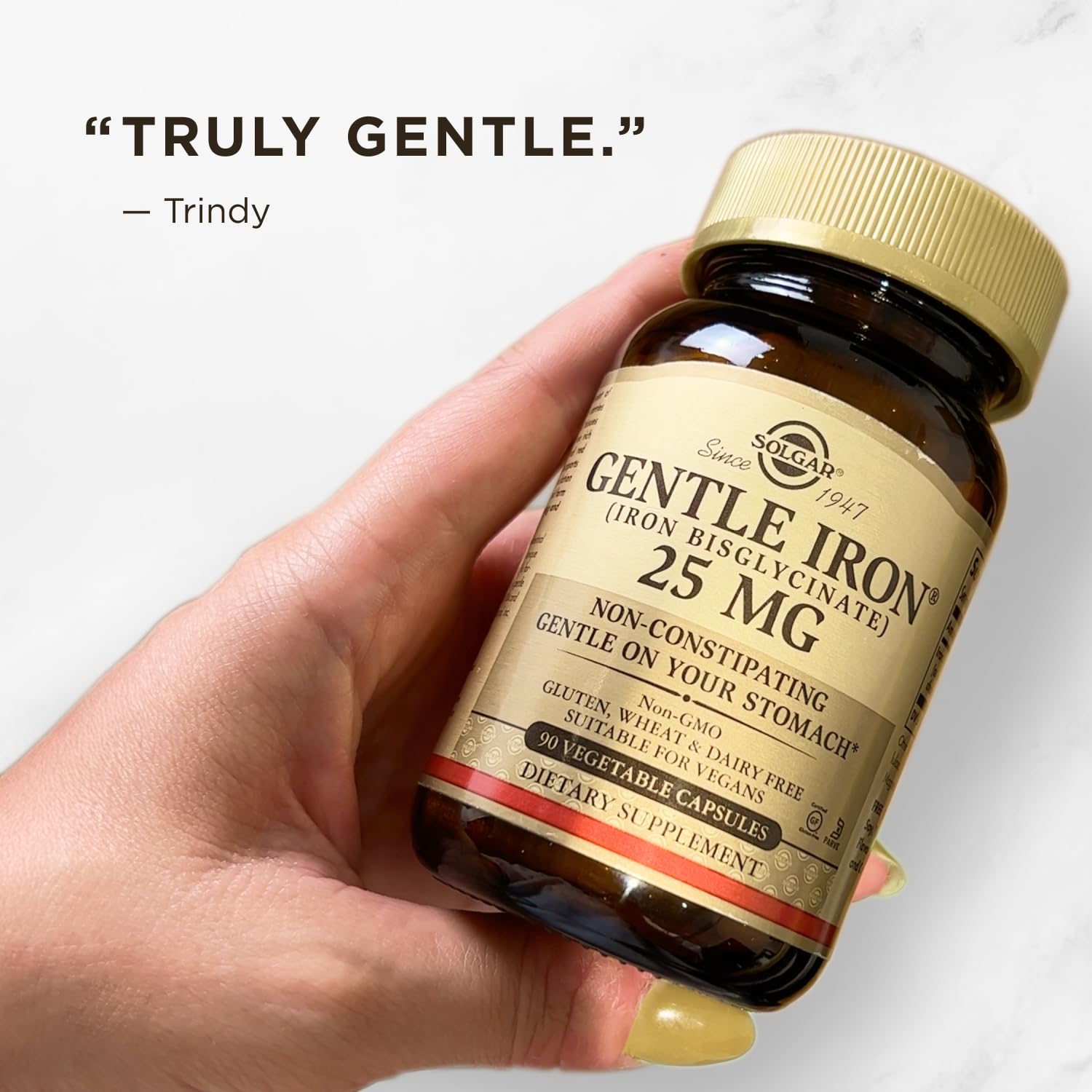 SOLGAR Gentle Iron Non Capsule 180 Capsules- image 3