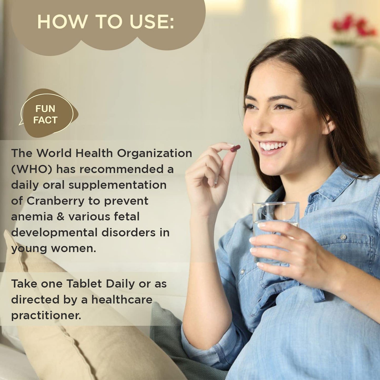 SheNeed Crave For Cranberry Supplement 400mg With Magnesium For UTI, He- image 3