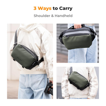 K&F CONCEPT 2 in 1 Camera Sling Bag, Everyday Shoulder Bag