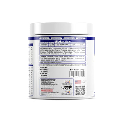 PreSure 2.0 HIGH PROTEIN HIGH CALORIE Whey Protein Vanilla Powder Creme Flavore For Men And Women_(200 GM)