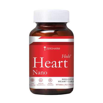 ZEROHARM Holo Heart tablets|Plant-based|Men & women Heart health supplements|Pre