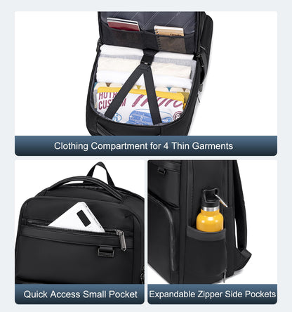 Arctic Hunter Nylon Business Backpack Shockproof 15.6" Laptop Pocket 20L Water Repellent Moltiple Pockets Smart Organizer Anti Theft Design