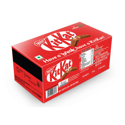 Nestlé KitKat 4 Fingers Choco-Coated Wafer Bar, 808.5g (Pack of 21)