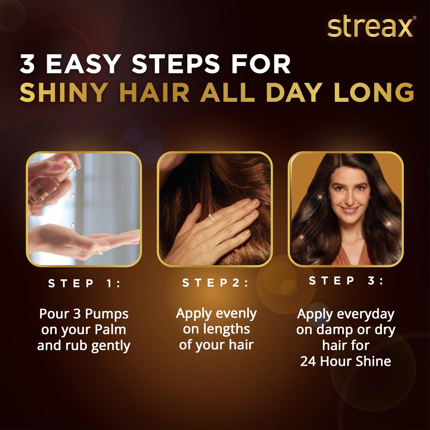 Streax Hair Serum-200 ml Vitalized with Walnut Oil, For Hair Smoothening & Shine, For Dry & Frizzy Hair