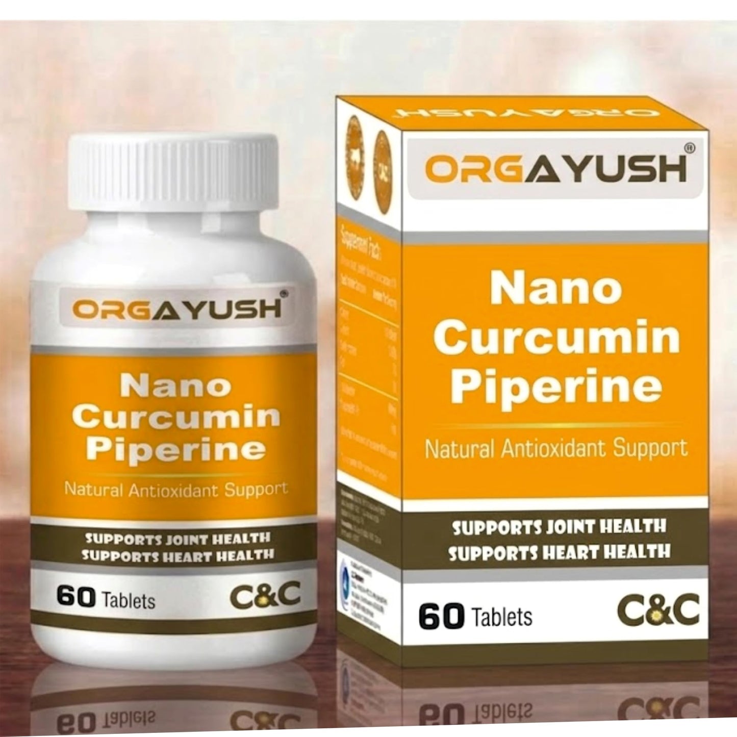 Nano Curcumin with Piperine Tablets – High Absorption Turmeric Extract Supplement for Joint Health, Heart Health, Immunity, Digestion & Skin Support (Pack of 1)