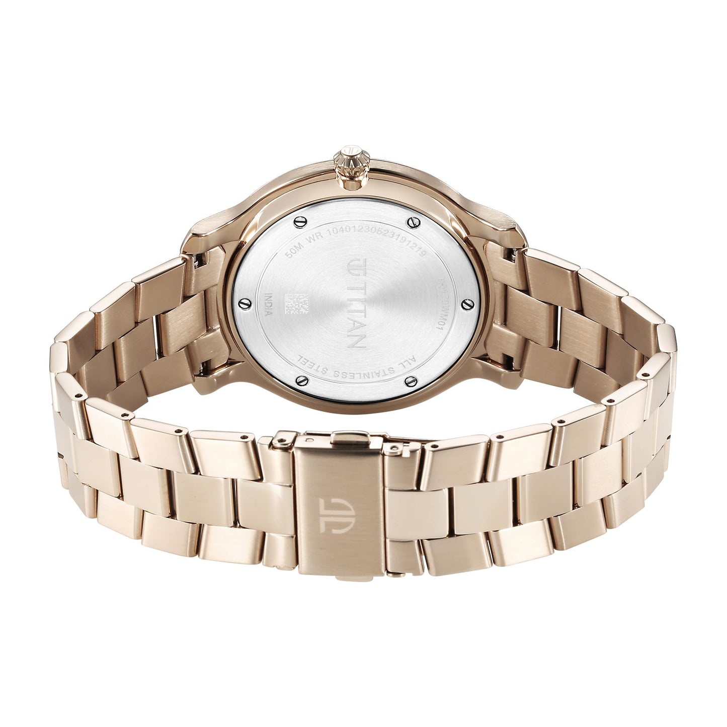 Titan Classic Distincta Quartz Analog with Date Silver Dial Rose Gold S- image 2