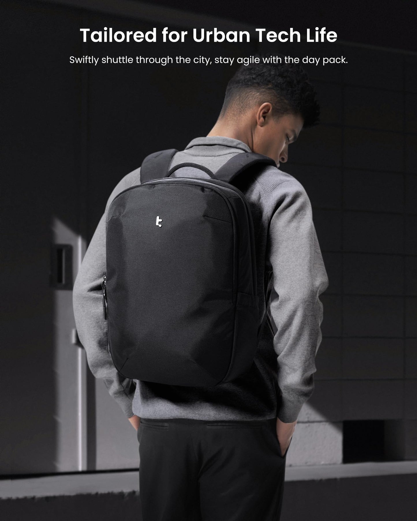 UrbanEX-T65 Laptop Backpack Black 15.6 Inch/20L