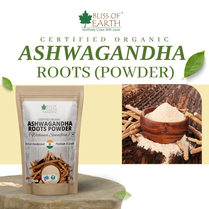 Bliss of Earth Ashwagandha Powder, Organic Stress Relief Supplement, 45- image 7