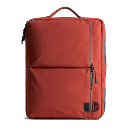 DailyObjects Pivot Convertible Briefpack Bag (16L) |Unisex|Fits 13/14/15.6 inch Laptop/Macbook Pro/Air|Lightweight|Stylish Backpack|Office/Daily Use/Travel|Multi Pocket|Adjustable Strap-Red
