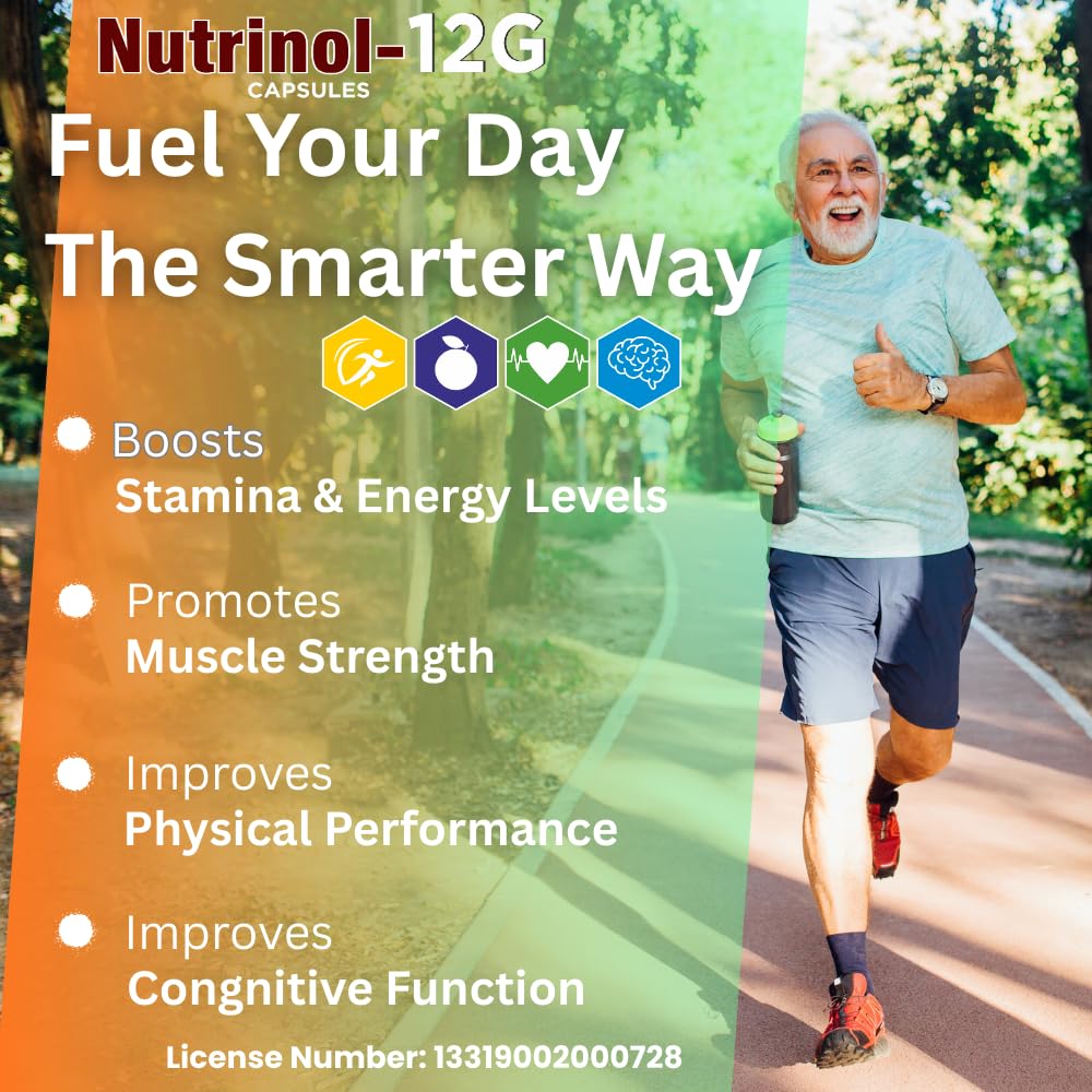 Knoll Healthcare Nutrinol 12G Multivitamin Tablets for Women & Men | Vitamin C, E, B12, B6, Zinc & Grape Extract For Immunity & Energy Multivitamin Supplement- 10 Tablets 1 x Strip