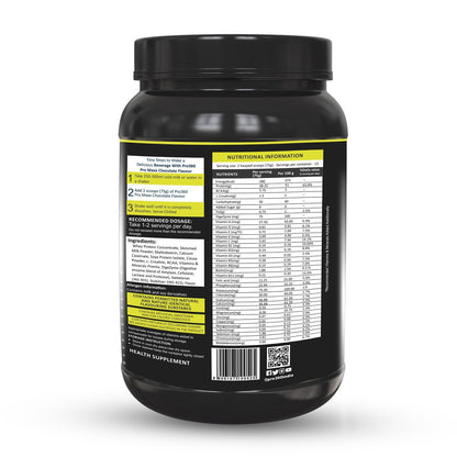 Pro360 Pro Maxx (fka Muscle Gainer) Protein Powder - Special Formula for Muscle Growth with BCAA, L-Creatine & Digestive Enzymes - 1kg Chocolate Flavor (38g Protein per Serving)