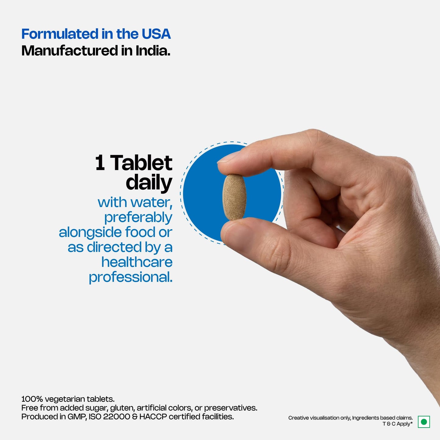 Multivit Ultra Tablets for Men | High Strength US Formula | Immunity, Muscle & Brain Support | 60+ Premium Nutrients | Veg Supplement | 60 Tablets