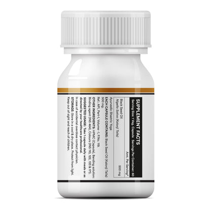 Inlife Black Seed Oil, Extra Virgin Cold Pressed, 500 mg - 60 Vegetaria- image 4