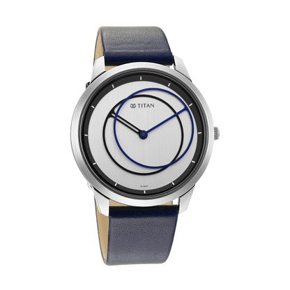Titan Analog White Dial Men's Watch-NR1801SL02