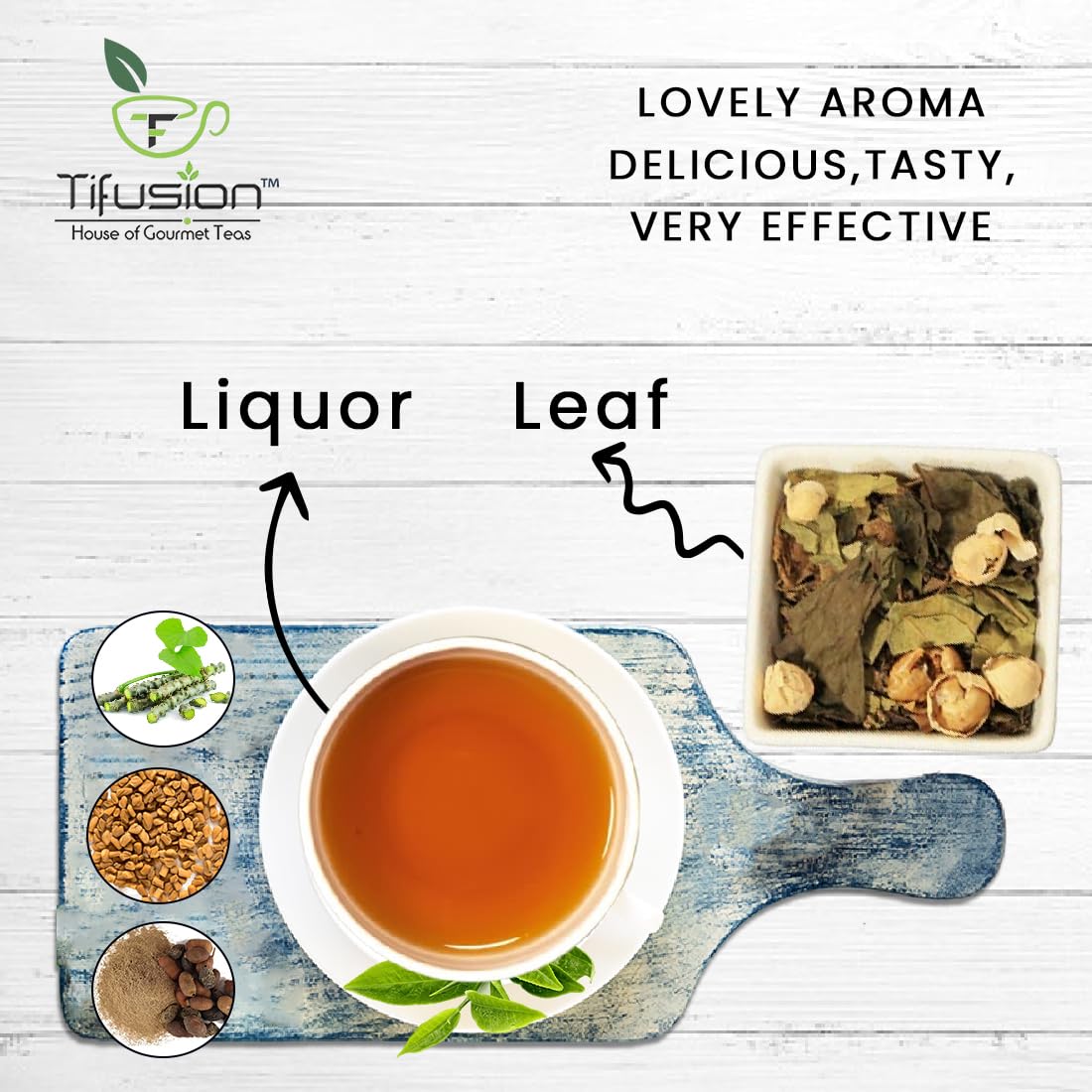 Tifusion Anti Diabetes Tea with Gymnemma Syluestre, Vijaysar, Jamun Seeds, Giloy, Paneer Dodi for Redulating Blood Sugar Levels, Support Diabetes Balance Tea | 20 Tea Bags, 20 Serving Cups