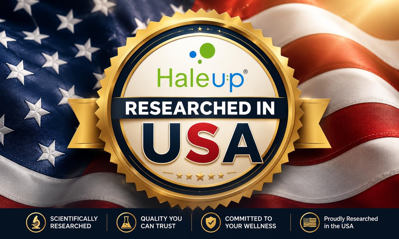 Haleup Usa Nmn 500mg 3-In-1 Formula, Enriched With Resveratrol, Quercetin And Coq10 – 30 Capsules