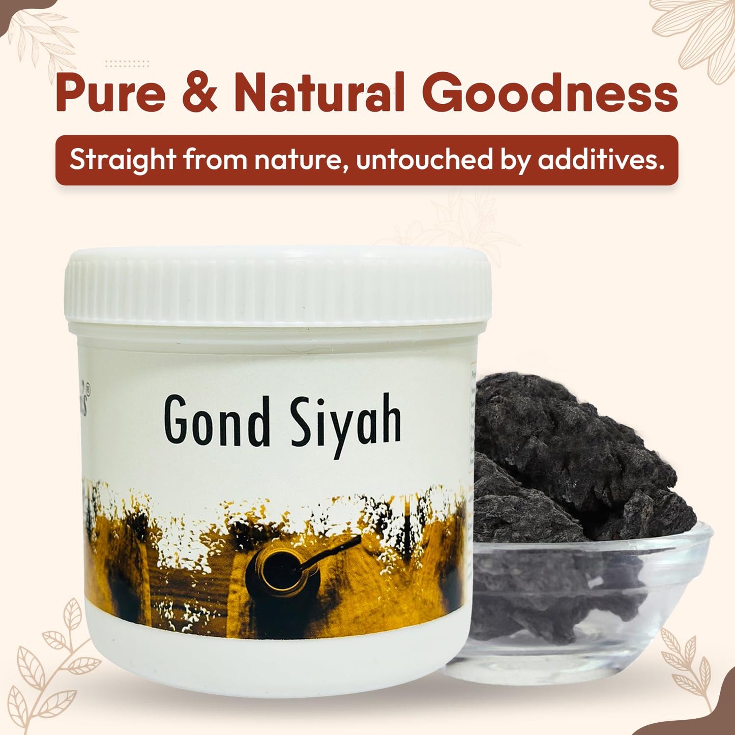 Hakim Suleman's Gond Siyah - 100 Gm, Raw- image 8