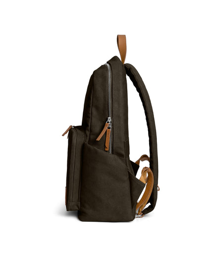 DailyObjects Clove Field Backpack (20L) | Casual Laptop Bag with Luggage Sleeve | Unisex Travel Backpack | Durable Canvas Material | Zippered Compartments with Pockets
