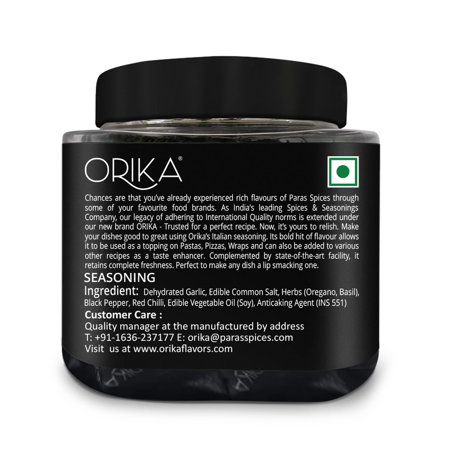Orika Italian Seasoning 40g | Oregano Seasoning For Pizza, Pasta, Garlic Bread & Italian Food |Classic Blend Of Italian Herbs | No Artificial Flavours and Colours