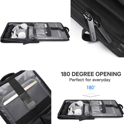 BANGE Water Resistant Polyester Unisex Business Travel Laptop Backpack- image 5