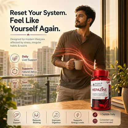 Liver Detox & Cleanse Capsules for Fatty Liver & Alcohol Detox | Ayurvedic Liver Support Supplement for Repair & Function | Improves Digestion & Metabolism | Herbal Liver Health Capsules for Men & Women – Hepazine