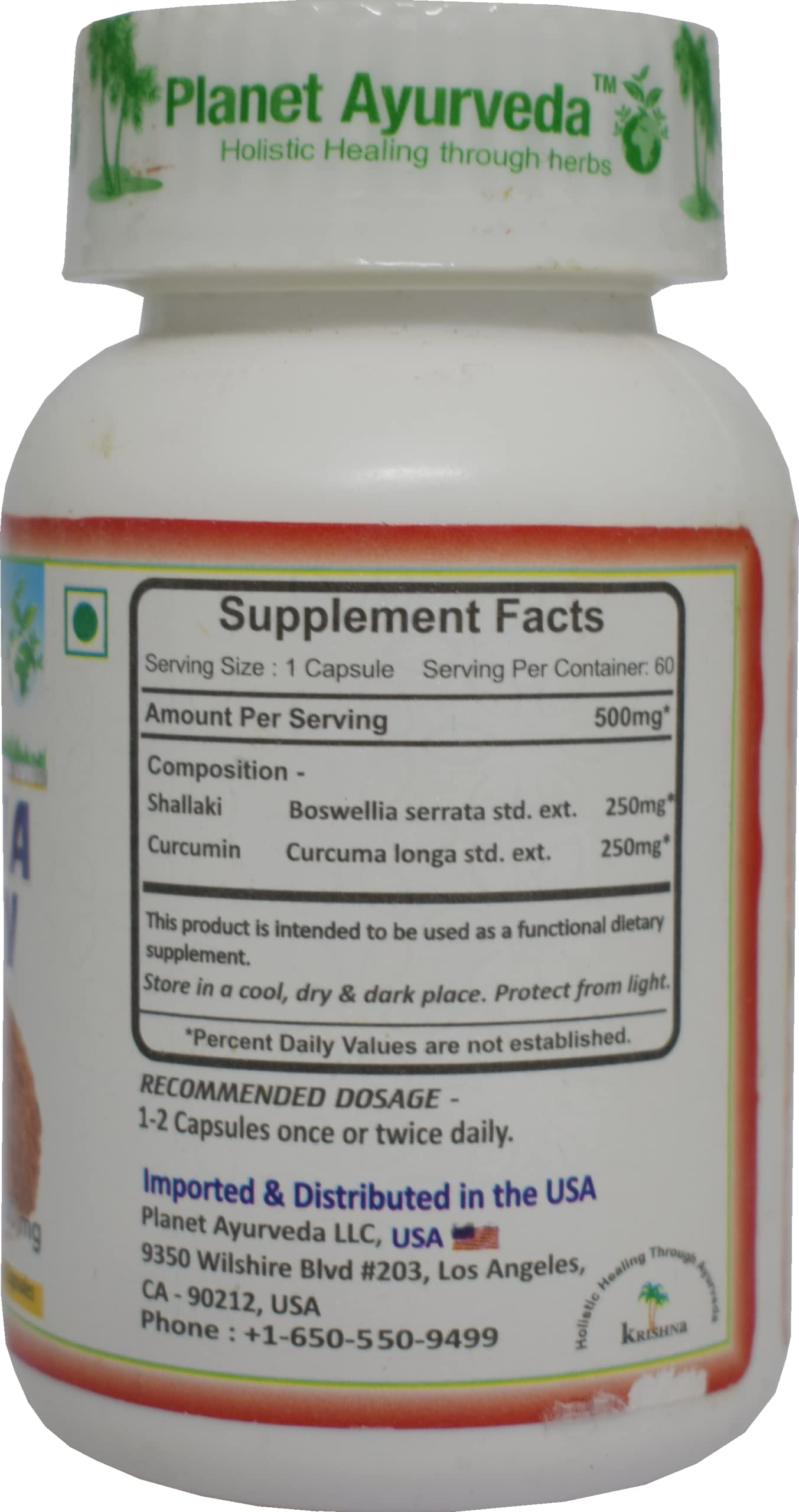 Planet Ayurveda Boswellia Curcumin - 60 Capsules, Pack of 1- image 4