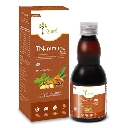 Trinadi Healthcare TN-IMMUNE Advanced Immune Enhancement Complex (Tablets & Syrup). Boosts immunity, respiratory health, energy, and reduces stress. (Combo OF 2)