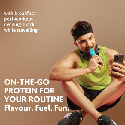 Phab 21G Mocha Nut Fudge Protein Bar | 8G High Fiber | Pea & Whey Prote- image 5