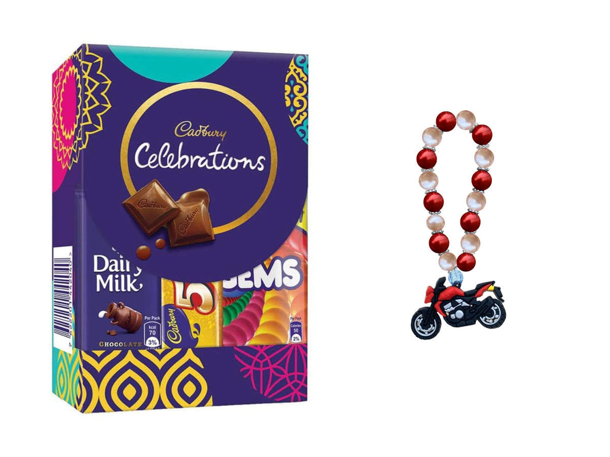 CLUZE Kids Rakhi with Chocolate Gift Combo for Brother Girls Boys Kids (Bike)