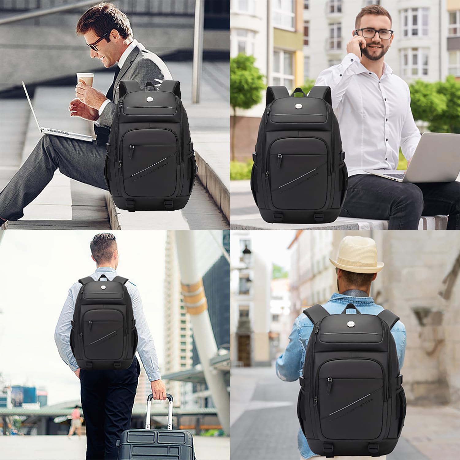 Red Lemon KAKA Business laptop Backpack for men women Water-Resistant f- image 4