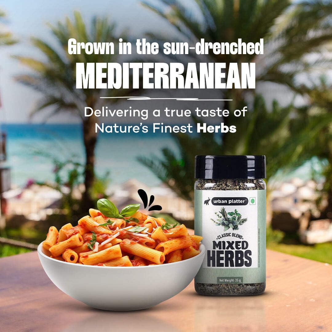 Urban Platter Mixed Herbs Shaker Jar, 35g / 1.2oz [Seasoning Mix of Oregano, Rosemary, Basil, Thyme]