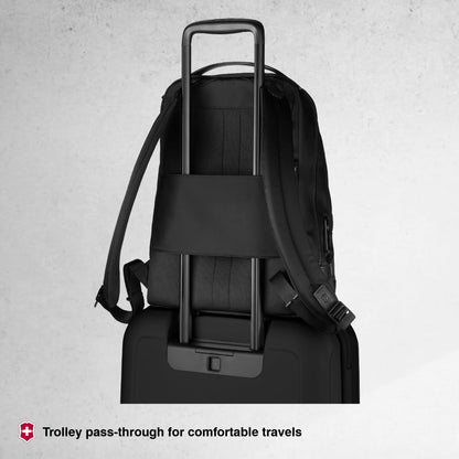 Victorinox ALOX NERO Backpack, Black Business Backpack, Commuting to Work, Black