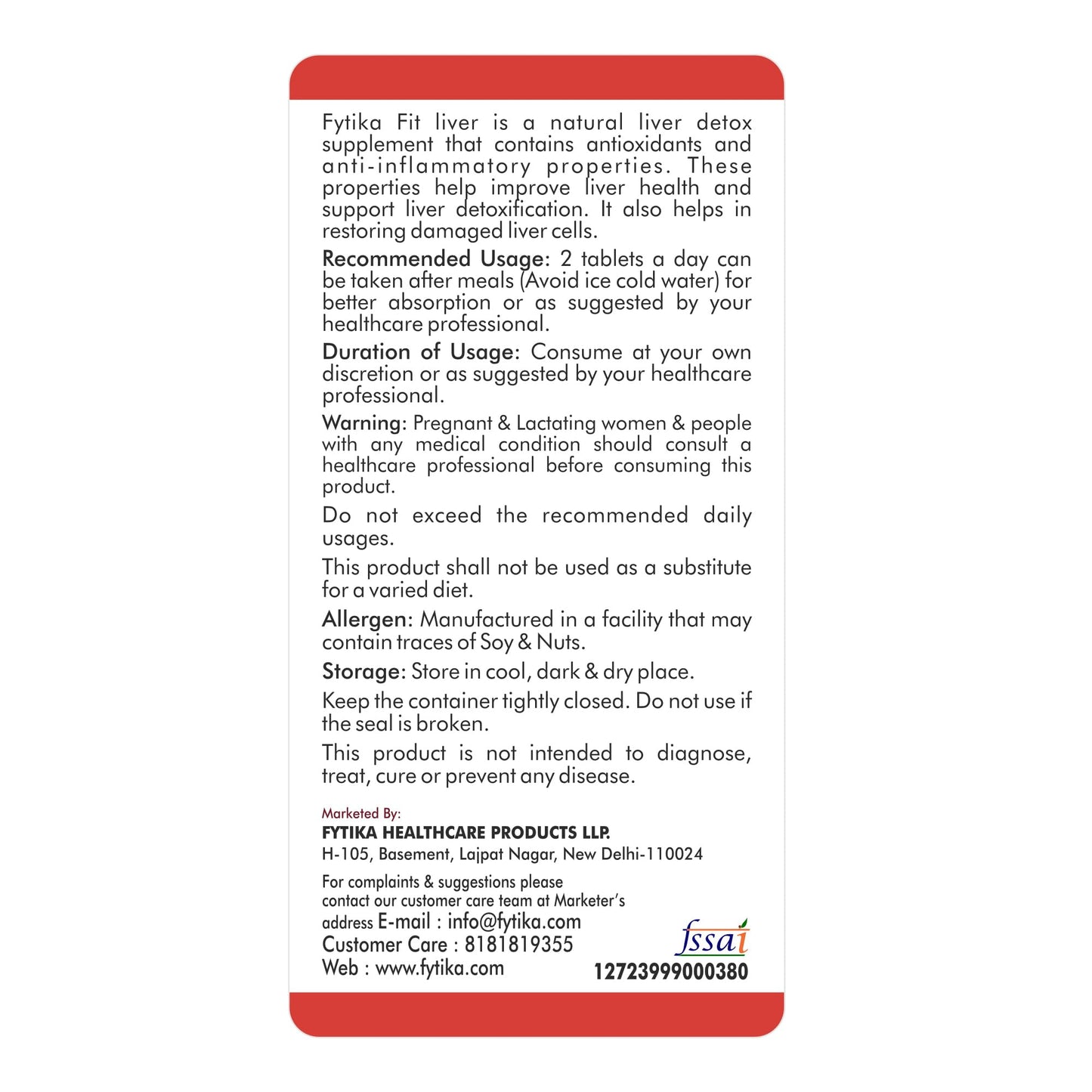 FYTIKA HEALTHCARE PRODUCTS Fit Liver | Liver Detox Supplement | Enriche- image 8