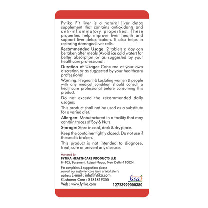 FYTIKA HEALTHCARE PRODUCTS Fit Liver | Liver Detox Supplement | Enriche- image 8
