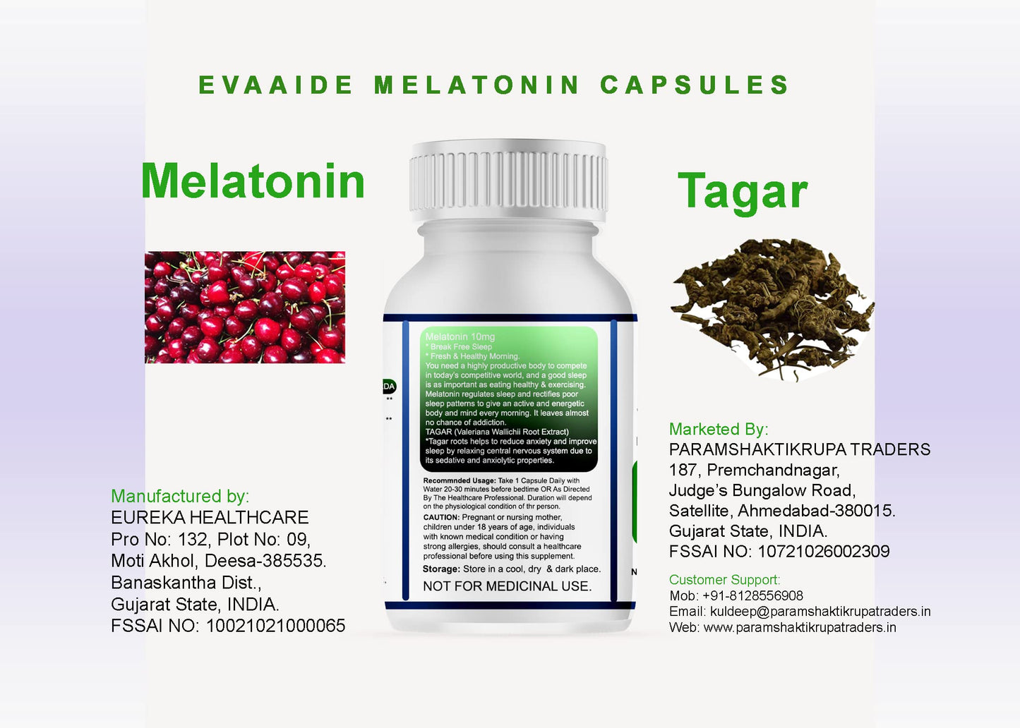 EVAAIDE Multivitamin (60 Tablet, Melatonin)