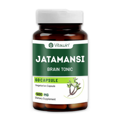 VitaWin Jatamansi Capsules 500mg – Natural Plant-Based Formula, 60 Vegetarian Capsules