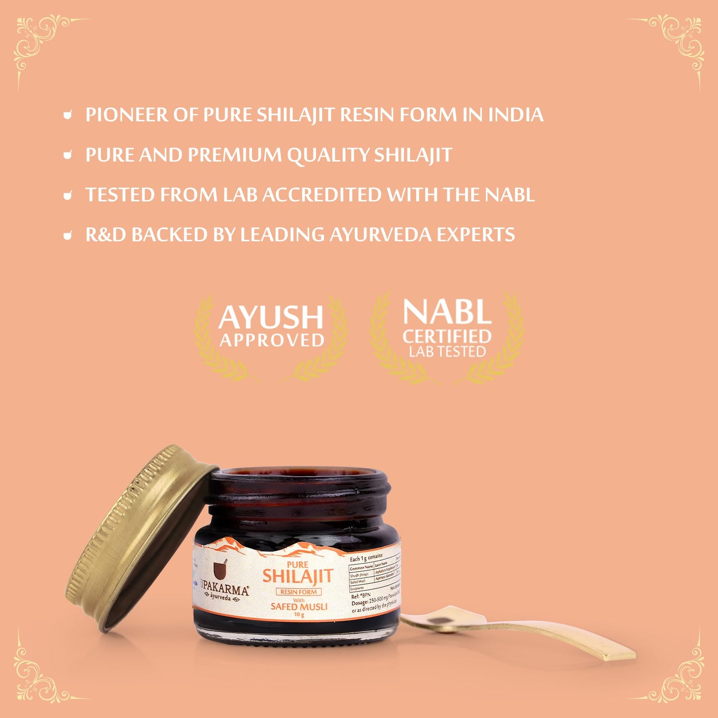 UPAKARMA Ayurveda Shilajit/Shilajeet Resin with Safed Musli - 10g- image 3