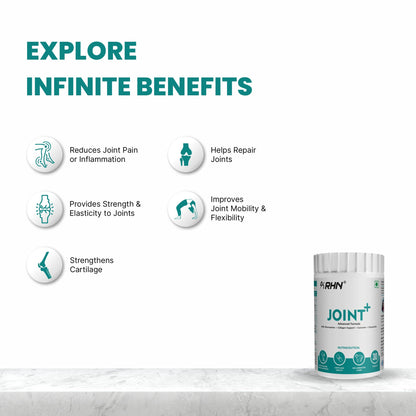 RHN Joint Plus | Glucosamine, Collagen Support, Curcumin & Chondroitin | Bone & Joint Health Supplement | 30 Tablets