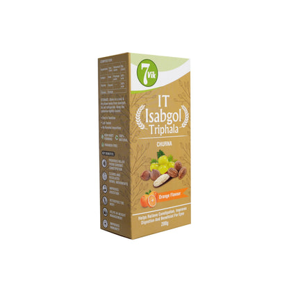 7vik IT Isabgol Churan - Extremely effective Psyllium Husk Bhusi/Churan Relief From Chronic Constipation Ayucharya Wellness LLP (200 gm)