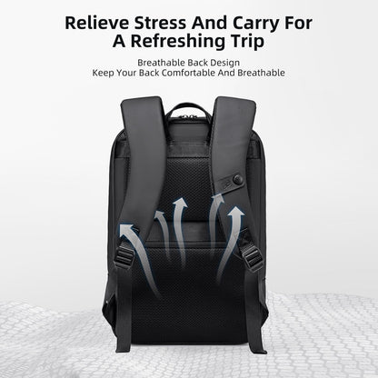 Arctic Hunter 25L Expandable Laptop Backpack for Men | Slim Office Business Backpack for 15.6 Inch Laptop | Water Resistant Travel & Daily Commute Bag