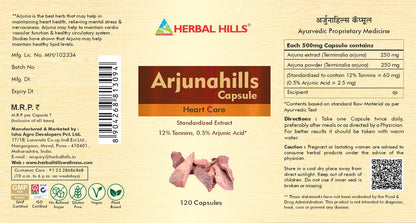 Herbal Hills Arjuna Capsules | 120 Count- image 2